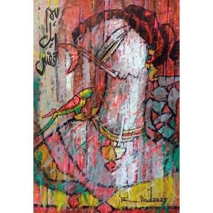 A. S. Rind, 10 x 15 Inch, Acrylic On Paper, Figurative Painting, AC-ASR-806
